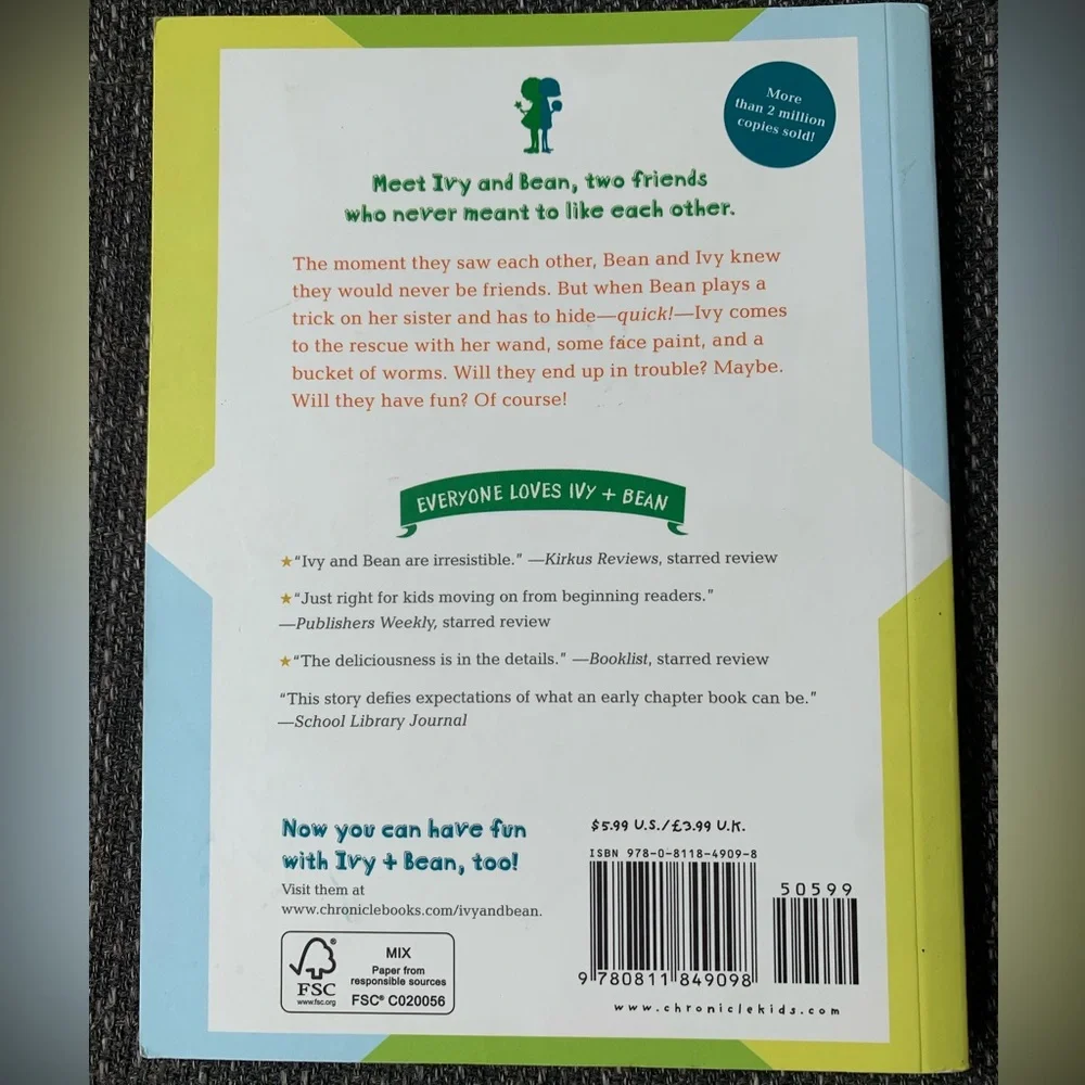 2 Ivy & Bean Chapter Books, Kids